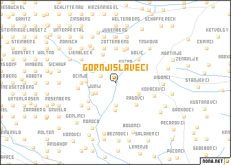 map of Gornji Slaveči