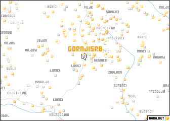 map of Gornji Srb