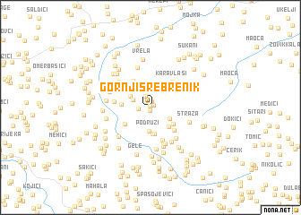 map of Gornji Srebrenik