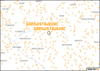 map of Gornji Stajevac