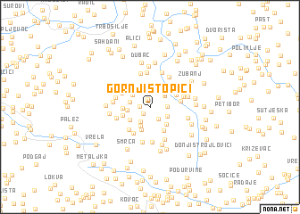 map of Gornji Stopići