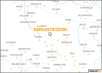 map of Gornji Striževac