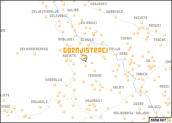 map of Gornji Štrpci