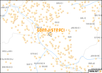 map of Gornji Štrpci