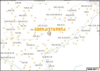 map of Gornji Stupanj