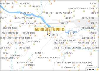 map of Gornji Stupnik
