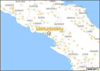 map of (( Gornji Sušanj ))