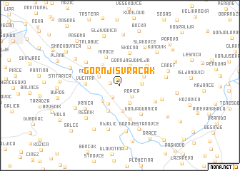 map of Gornji Svračak