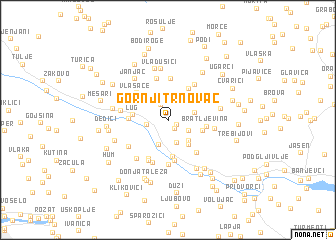 map of Gornji Trnovac