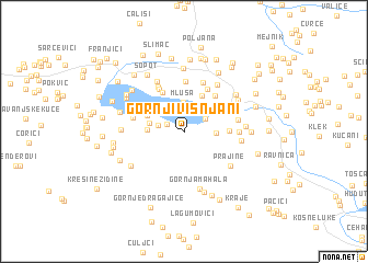 map of Gornji Višnjani