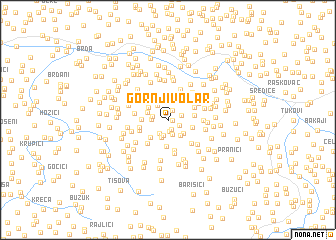 map of Gornji Volar