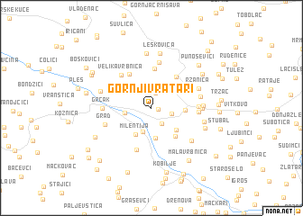 map of Gornji Vratari