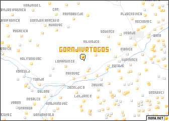 map of Gornji Vrtogoš