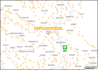 map of Gornji Vukodol