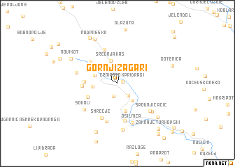 map of Gornji Žagari