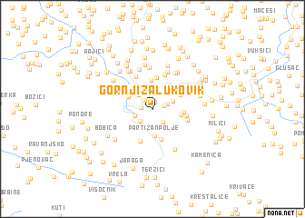 map of Gornji Zalukovik
