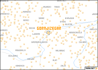 map of Gornji Žegar