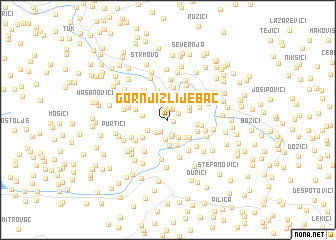 map of Gornji Žlijebac