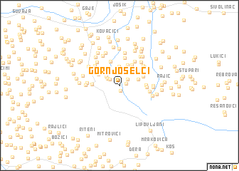 map of Gornjoselci