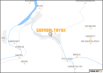 map of Gorno-Altaysk