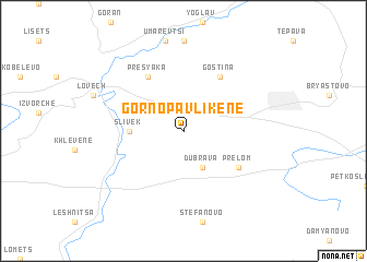 map of Gorno Pavlikene