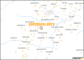 map of Gorno Sedlarce