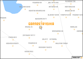 map of Gornostayevka