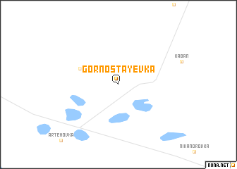 map of Gornostayevka