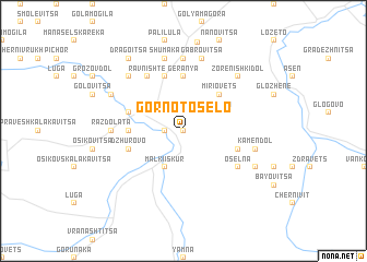 map of Gornoto Selo