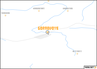 map of Gornovoye