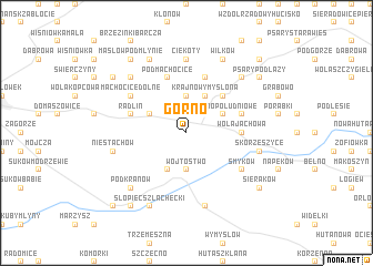 map of Górno