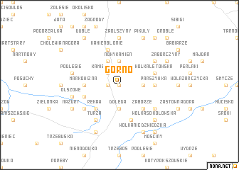 map of Górno