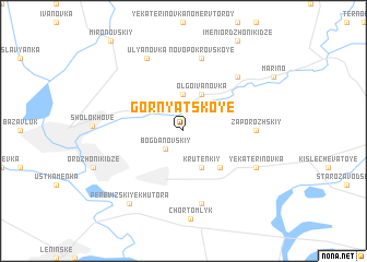 map of Gornyatskoye