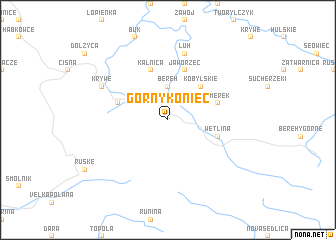 map of Górny Koniec