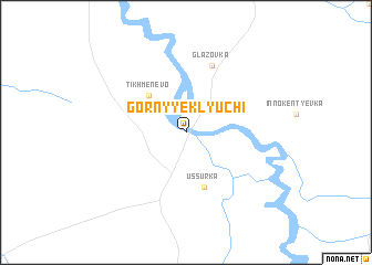 map of Gornyye Klyuchi