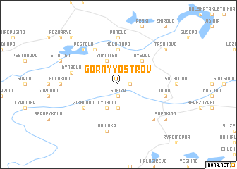 map of Gornyy Ostrov