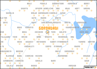 map of Goro Ādadī