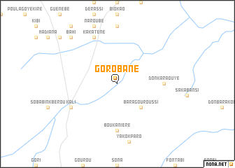 map of Gorobané