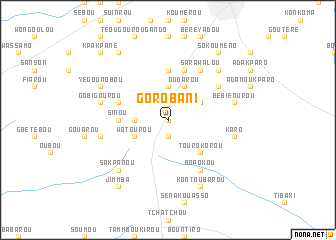 map of Gorobani