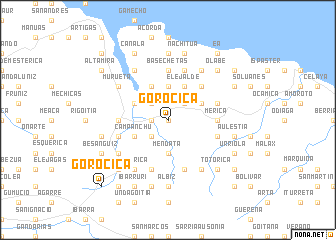 map of Gorocica