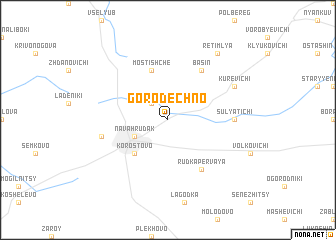 map of Gorodechno