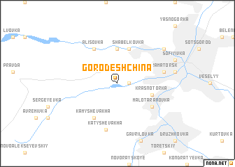 map of Gorodeshchina