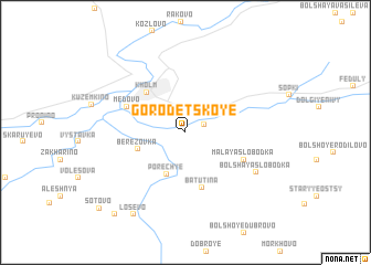 map of Gorodetskoye