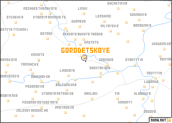 map of Gorodetskoye