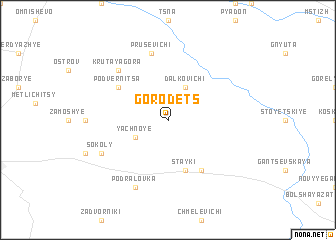 map of Gorodets