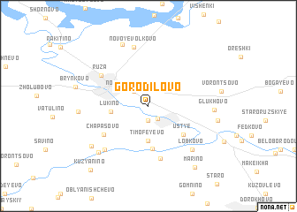 map of Gorodilovo