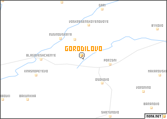 map of Gorodilovo