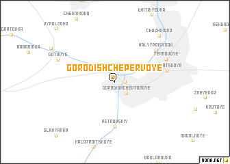 map of Gorodishche Pervoye