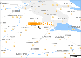 map of Gorodishchevo