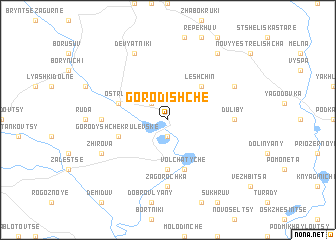 map of Gorodishche